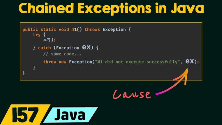 Chained Exceptions in Java