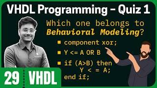 VHDL Programming – Quiz 1