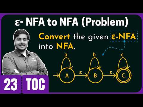 ε-NFA to NFA Conversion (Solved Problem)