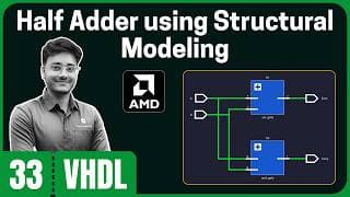Half Adder using Structural Modeling