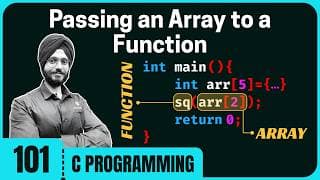 Passing an Array to a Function in C