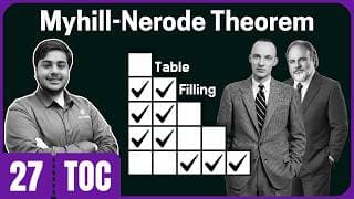 Myhill-Nerode Theorem for DFA Minimization