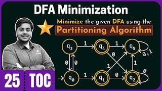 DFA Minimization using Partitioning Algorithm