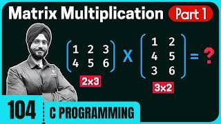 Matrix Multiplication Program in C (Part 1)