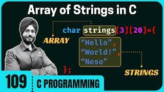 Array of Strings in C